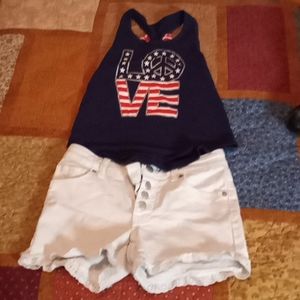 4th of July Girls outfit. Super Cute!